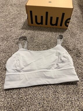 lululemon athletica Light Gray Sports Bralette